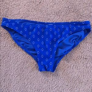 Blue bikini bottoms